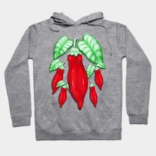 Red Hot Chilli Pepper Decorative Food Art Hoodie